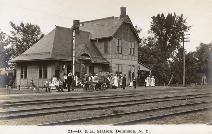 Framed Print : Railway station, Delanson, Schenectady County, NY State, USA Framed Print : Railway station, Delanson, Schenectady County, NY State, USA