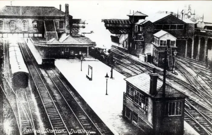 Framed Print : Railway Station, Dudley, Worcestershire Framed Print : Railway Station, Dudley, Worcestershire