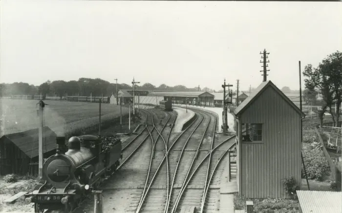Framed Print : Railway Station, Forres, Morray, Inverness, Scotland. Date: 1913 Framed Print : Railway Station, Forres, Morray, Inverness, Scotland. Date: 1913