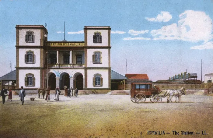 Framed Print : The Railway Station at Ismailia, Egypt Framed Print : The Railway Station at Ismailia, Egypt