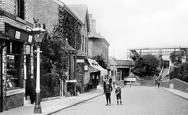 Railway Station and Mellor Road, Cheadle Hulme early 1900's