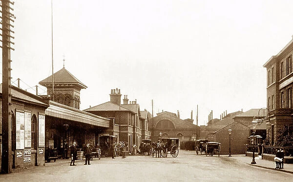 Railway Station, Peterborough early 1900's
