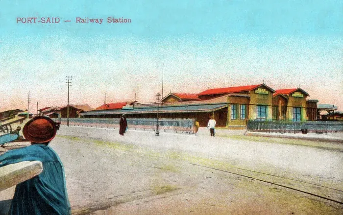 Framed Print : The Railway Station, Port Said, Egypt, North Africa Framed Print : The Railway Station, Port Said, Egypt, North Africa
