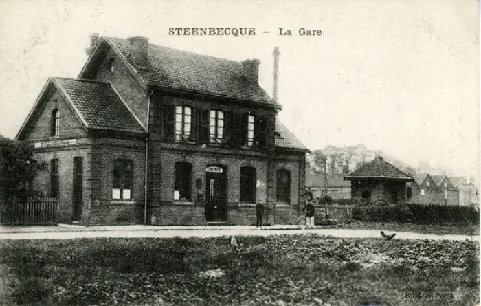 Framed Print : Railway Station, Steenbecque, Nord-Pas-de-Calais Framed Print : Railway Station, Steenbecque, Nord-Pas-de-Calais