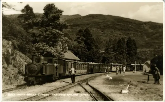 Framed Print : Railway Station, Tan-y-Bwlch, Caernarvonshire Framed Print : Railway Station, Tan-y-Bwlch, Caernarvonshire