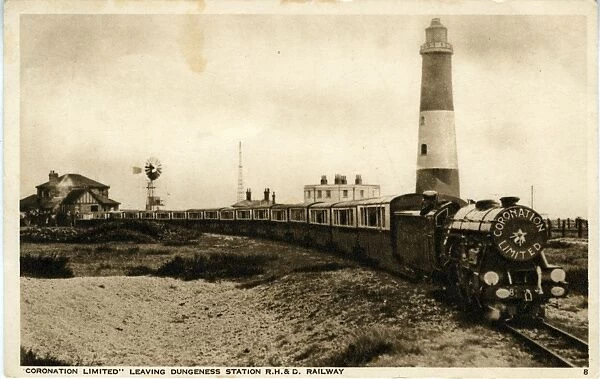Railway Station and Train - Coronation Limited, Dungeness