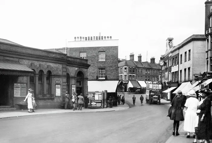 Framed Print : Railway Station and Tranquil Vale, Blackheath early 1900's Framed Print : Railway Station and Tranquil Vale, Blackheath early 1900's