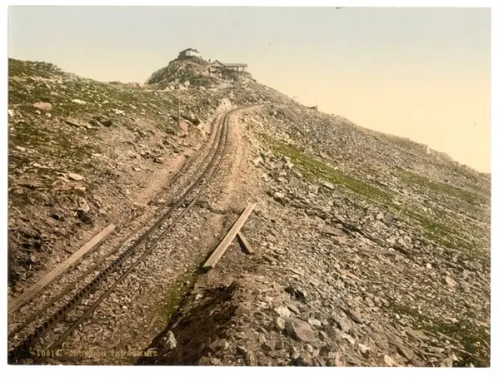 Framed Print : Railway, at the summit, Snowdon, Wales Framed Print : Railway, at the summit, Snowdon, Wales
