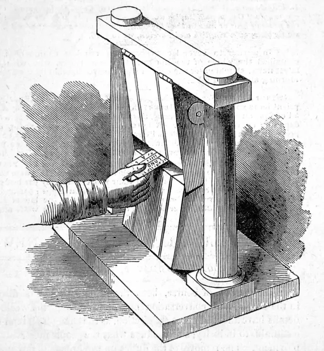 Framed Print : Railway ticket printing machine Framed Print : Railway ticket printing machine