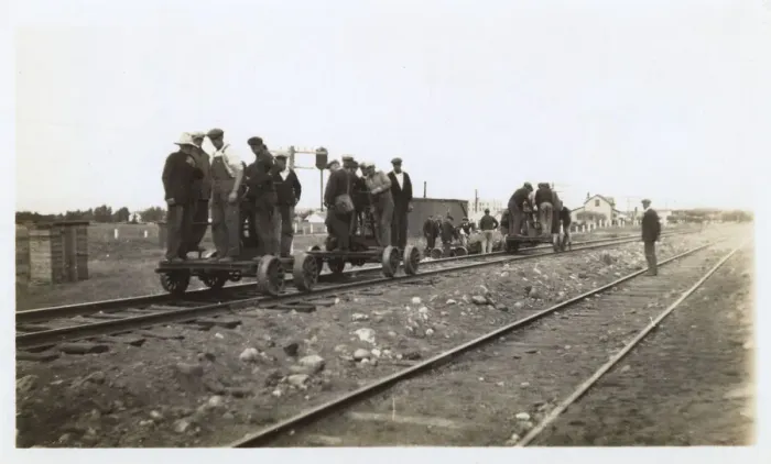 Framed Print : Railway workers, Fort Saskatchewan, Alberta, Canada Framed Print : Railway workers, Fort Saskatchewan, Alberta, Canada