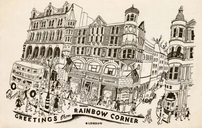 Framed Print : Rainbow Corner, London - American Red Cross Framed Print : Rainbow Corner, London - American Red Cross