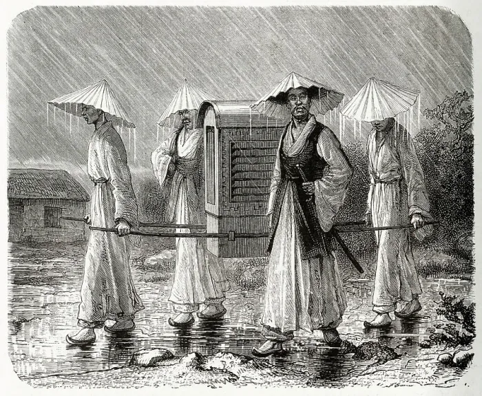 Framed Print : Rainy Day in Korea Framed Print : Rainy Day in Korea