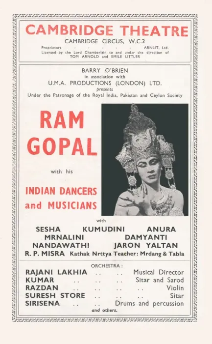 Framed Print : Ram Gopal with his Indian Dancers and Musicians Framed Print : Ram Gopal with his Indian Dancers and Musicians