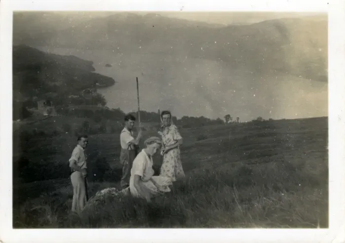 Framed Print : Ramblers, Tarbet, Argyllshire Framed Print : Ramblers, Tarbet, Argyllshire