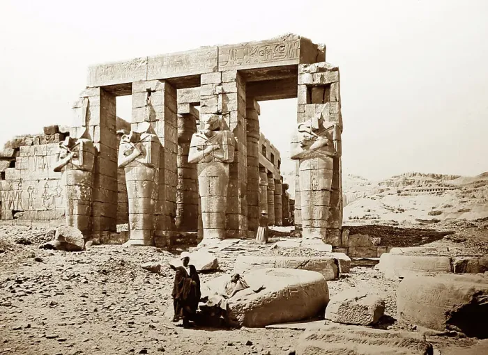 Framed Print : Ramesseum, Thebes, Egypt Framed Print : Ramesseum, Thebes, Egypt
