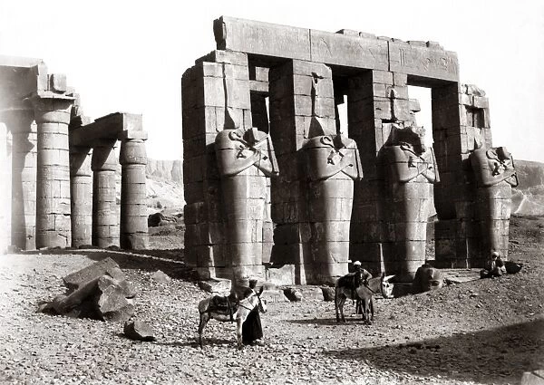 Ramesseum, Thebes, Egypt, circa 1880s
