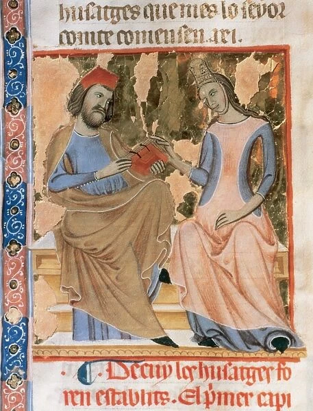 Ramon Berenguer I the Old (1023-1076) and his wife, Almodis