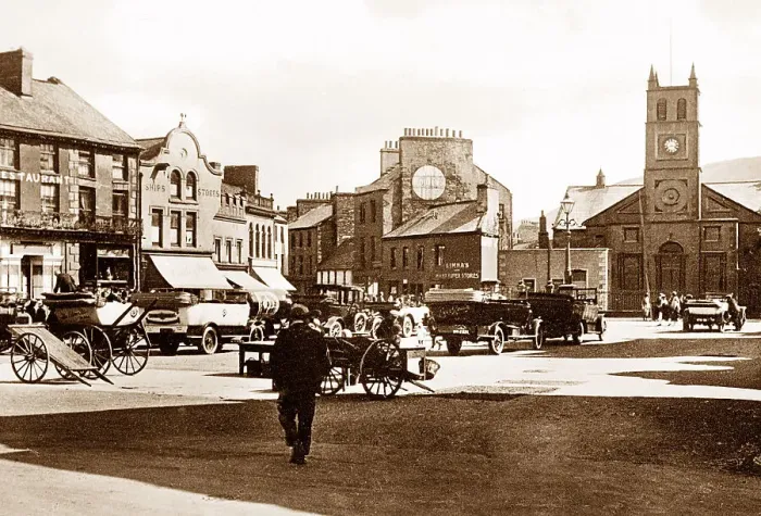 Framed Print : Ramsey, Market Place Isle of Man Framed Print : Ramsey, Market Place Isle of Man