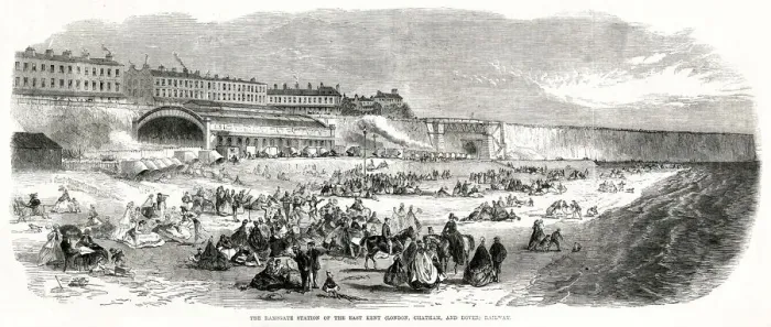 Framed Print : Ramsgate Station of East Kent 1864 Framed Print : Ramsgate Station of East Kent 1864