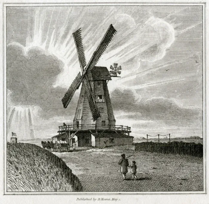 Framed Print : RAMSGATE WINDMILL 1817 Framed Print : RAMSGATE WINDMILL 1817