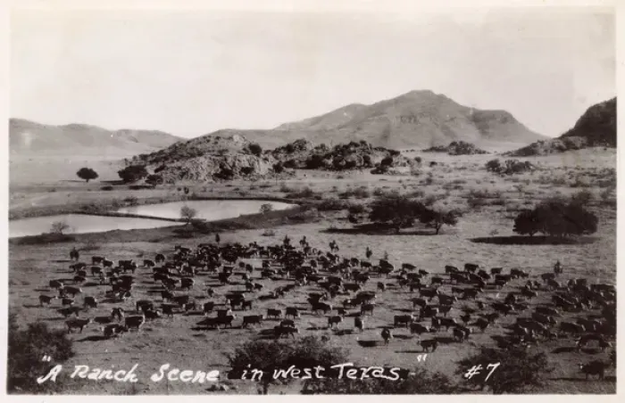 Framed Print : Ranch scene in West Texas, USA Framed Print : Ranch scene in West Texas, USA