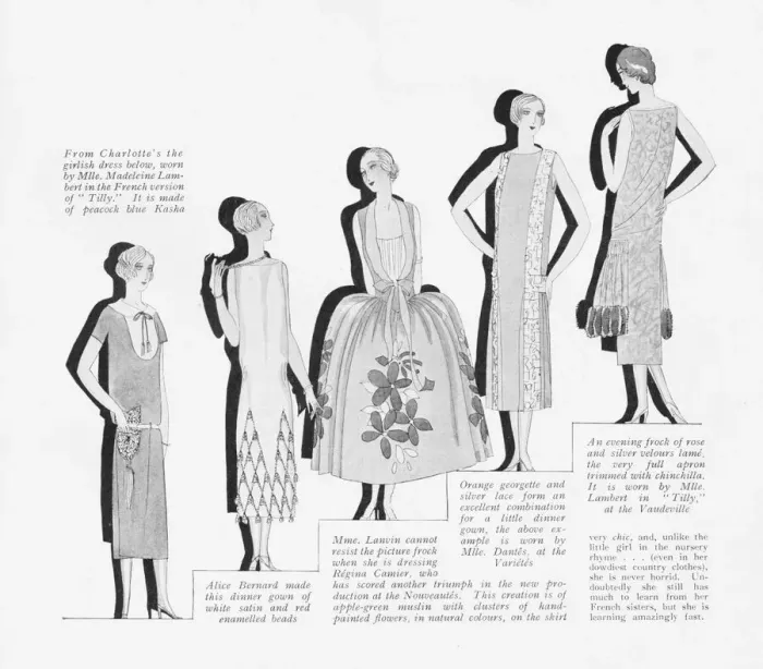 Framed Print : A range of current French fashions, 1925 Framed Print : A range of current French fashions, 1925