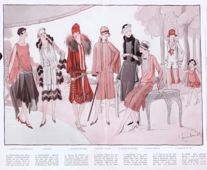 Framed Print : A range of Parisian fashions, 1926 Framed Print : A range of Parisian fashions, 1926