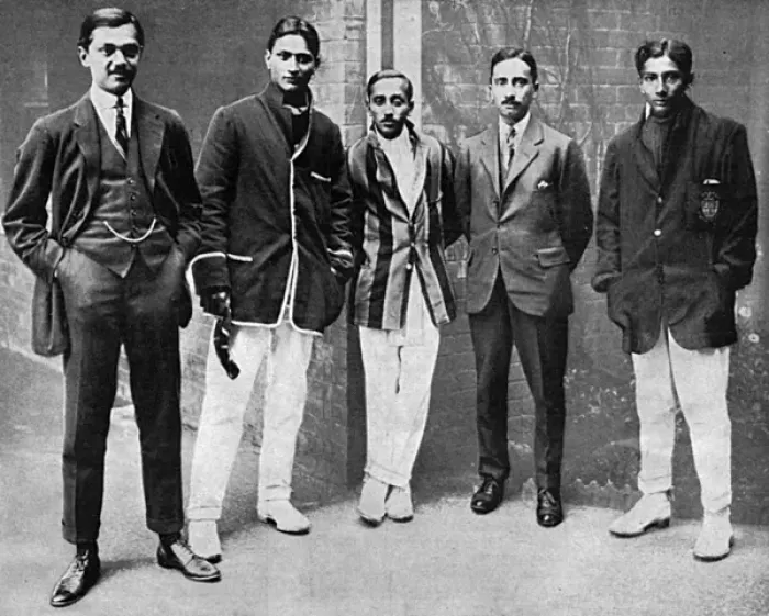 Framed Print : Ranjis nephews playing war-time cricket at Lord s Framed Print : Ranjis nephews playing war-time cricket at Lord s