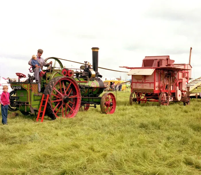Framed Print : Ransomes Sims & Jefferies Engine and threshing machine Framed Print : Ransomes Sims & Jefferies Engine and threshing machine