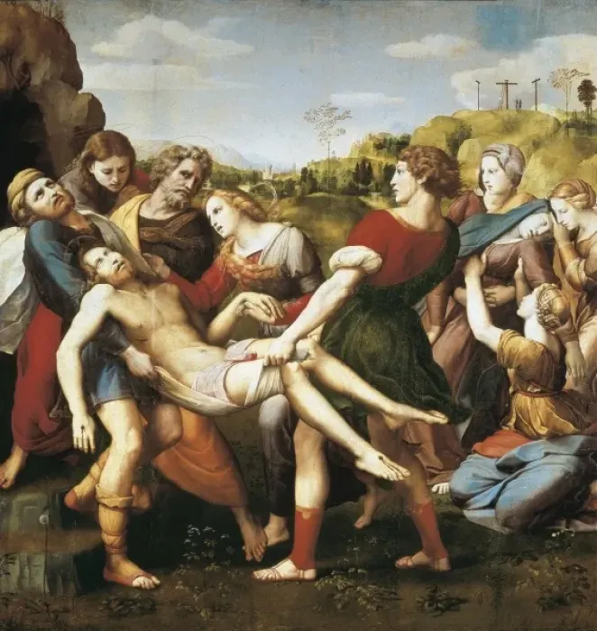 Framed Print : Raphael (1483-1520). The Deposition. 1507. Renaissance Framed Print : Raphael (1483-1520). The Deposition. 1507. Renaissance