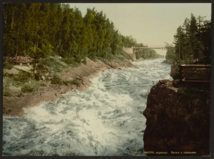 Framed Print : The rapids from the bridge, Imatra, Russia, (i. e. Finland) Framed Print : The rapids from the bridge, Imatra, Russia, (i. e. Finland)