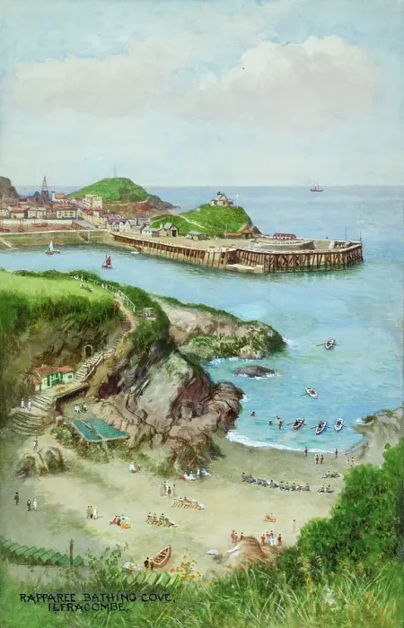 Framed Print : Rapparee Bathing Cove, Ilfracombe, Devon Framed Print : Rapparee Bathing Cove, Ilfracombe, Devon