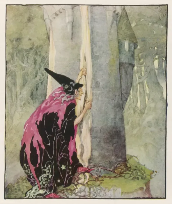 Framed Print : Rapunzel / Briar Rose Framed Print : Rapunzel / Briar Rose