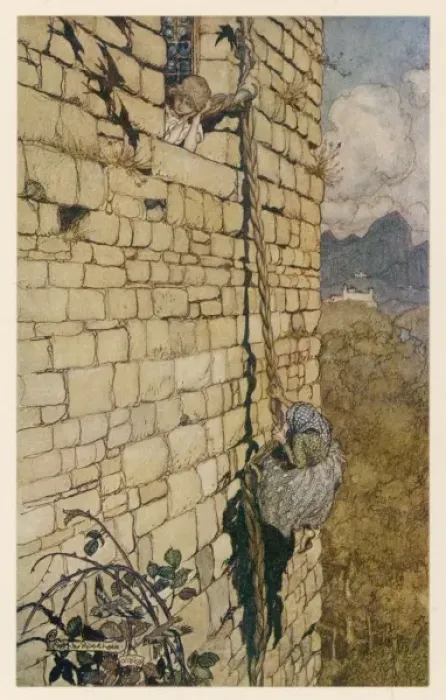 Framed Print : Rapunzel / Climbing Hair Framed Print : Rapunzel / Climbing Hair