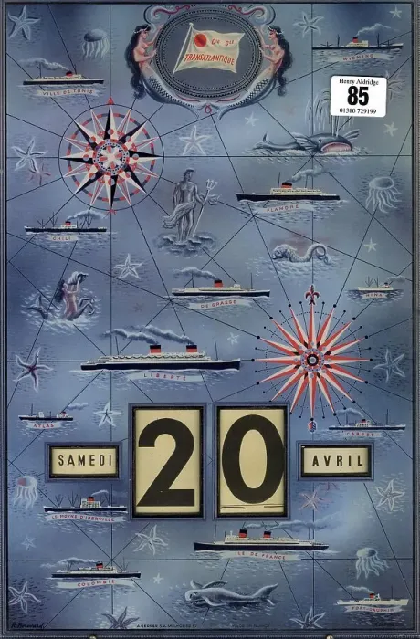 Framed Print : Rare CGT Gerrer agent's calendar Framed Print : Rare CGT Gerrer agent's calendar