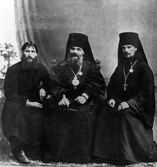 Framed Print : Rasputin & Clergy Framed Print : Rasputin & Clergy