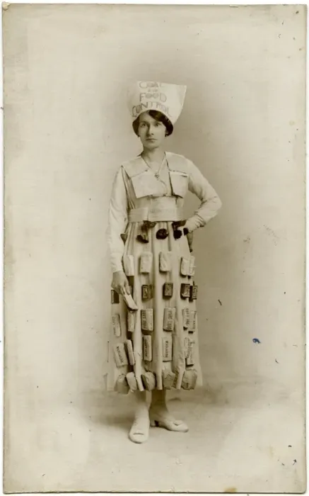 Framed Print : Rationing - WW1 - Fancy Dress Costume Framed Print : Rationing - WW1 - Fancy Dress Costume
