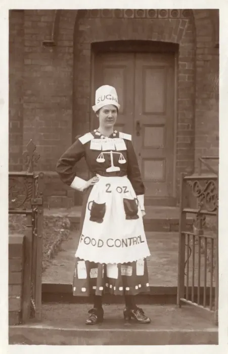 Framed Print : Rationing - WW1 - Fancy Dress Costume Framed Print : Rationing - WW1 - Fancy Dress Costume