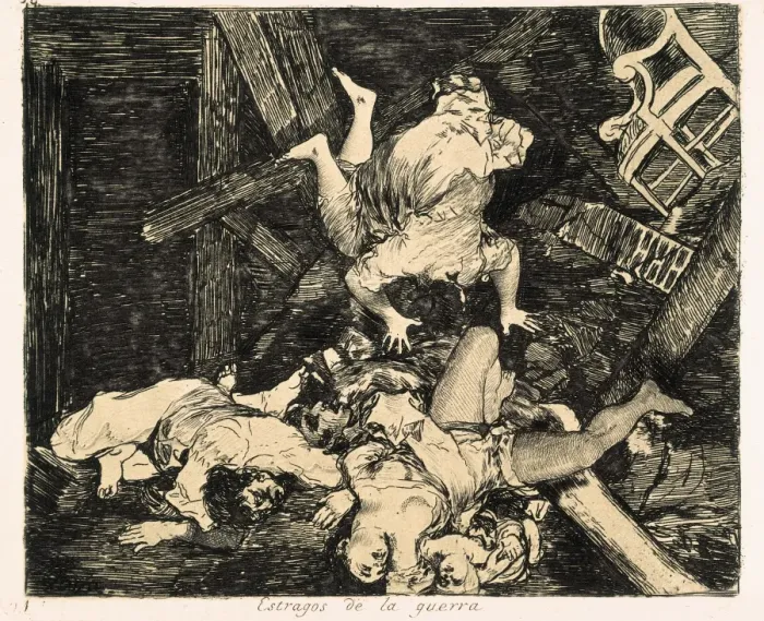 Framed Print : Ravages of war. Plate 30 of The Disasters of War Framed Print : Ravages of war. Plate 30 of The Disasters of War