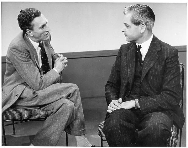 Raymond Baxter interviewing Captain James Linton A. F. C