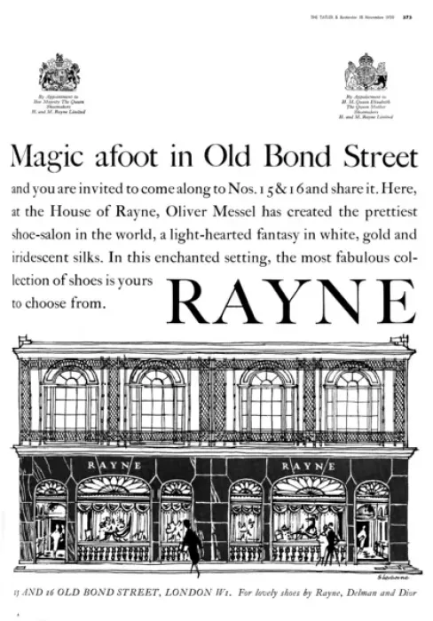 Framed Print : Rayne shoes advertisement Framed Print : Rayne shoes advertisement