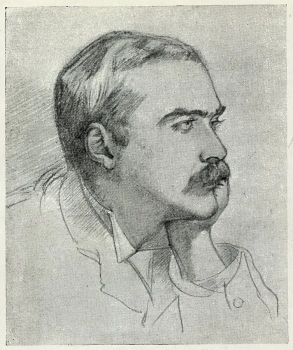 Framed Print : Rdyard Kipling, drawn by Lady Granby - p.247 Framed Print : Rdyard Kipling, drawn by Lady Granby - p.247