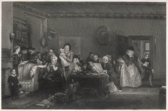 Framed Print : Reading the Will Framed Print : Reading the Will