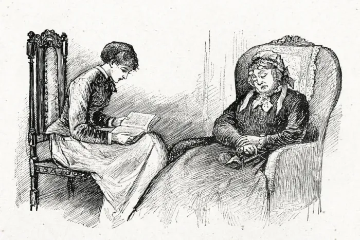 Framed Print : READING ALOUD FROM BOOK Framed Print : READING ALOUD FROM BOOK