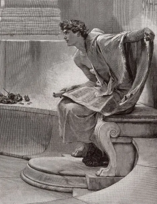 Framed Print : A reading from Homer
