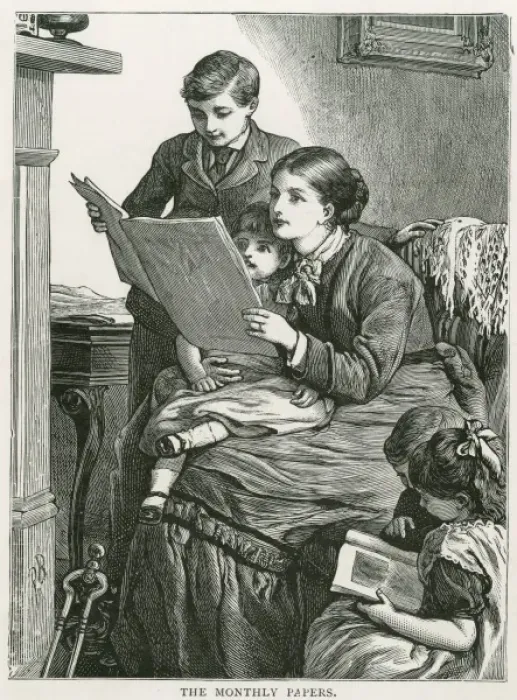 Framed Print : Reading Newspaper Framed Print : Reading Newspaper