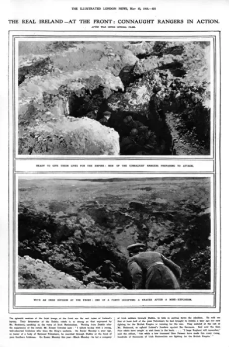 Framed Print : The Real Ireland - at the front: Connaught Rangers in action Framed Print : The Real Ireland - at the front: Connaught Rangers in action