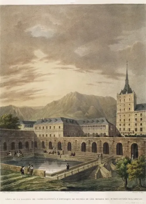 Framed Print : Real Monasterio de San Lorenzo del Escorial (19th Framed Print : Real Monasterio de San Lorenzo del Escorial (19th