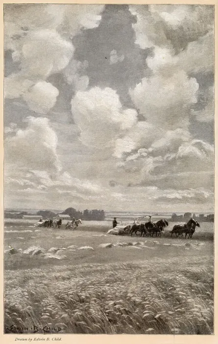 Framed Print : Reaping with horse-teams - It was the Middle West in its glory ! Date: 1904 Framed Print : Reaping with horse-teams - It was the Middle West in its glory ! Date: 1904
