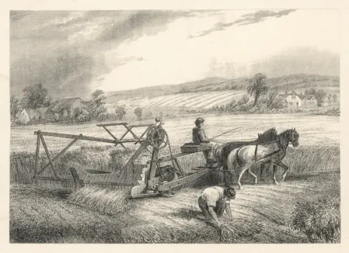 Framed Print : Reaping with McCormick Framed Print : Reaping with McCormick